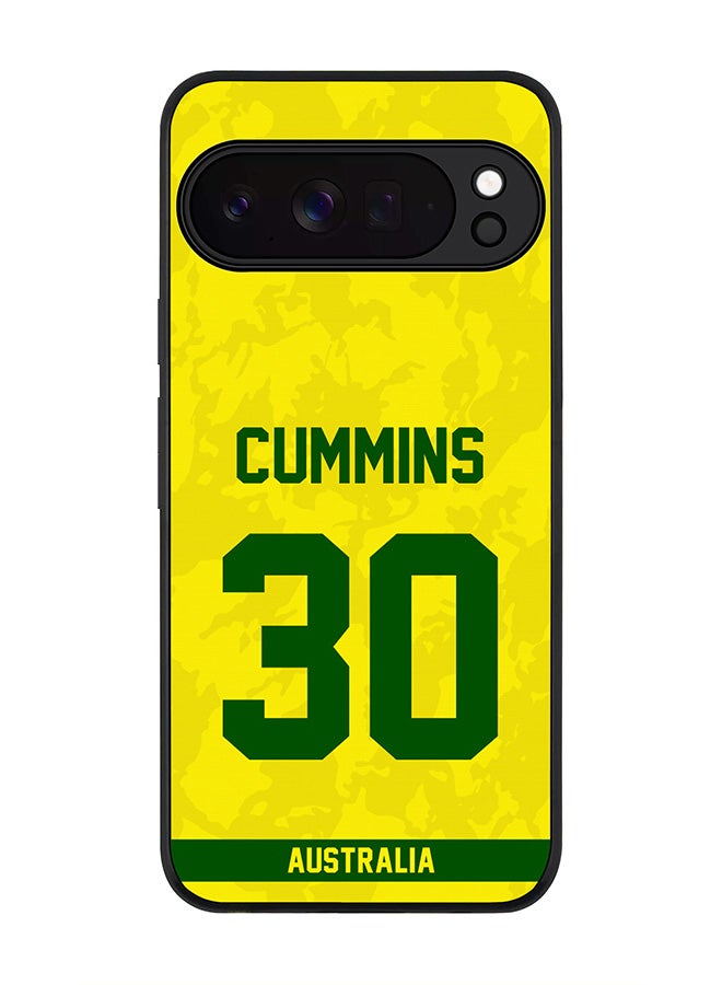 For Google Pixel 10 Pro Case,Slim fit Camera Protection, Shockproof Thin Phone cover  - Australia Pat Cummins, Jersey No 30